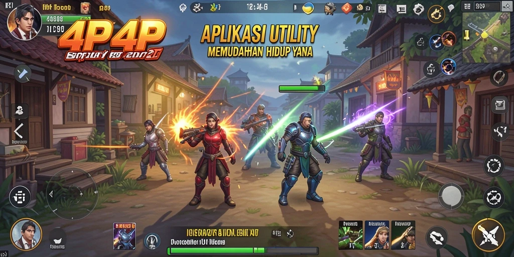 Tampilan antarmuka 4P4P yang sederhana dan efisien.