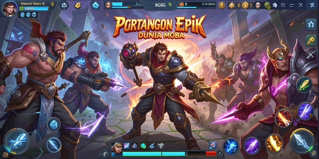 Gameplay seru dalam pertarungan tim di 8G8G.