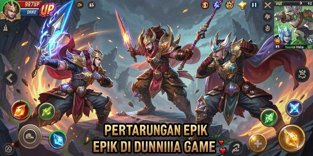 Tangkap momen seru dalam pertempuran 987UP yang mendebarkan.