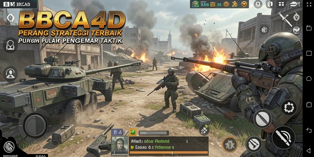 Tampilan gameplay BBCA4D yang menegangkan dengan pertempuran strategis.