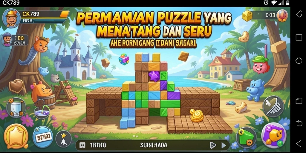 Tangkapan layar gameplay CK789 menampilkan berbagai teka-teki yang menarik.