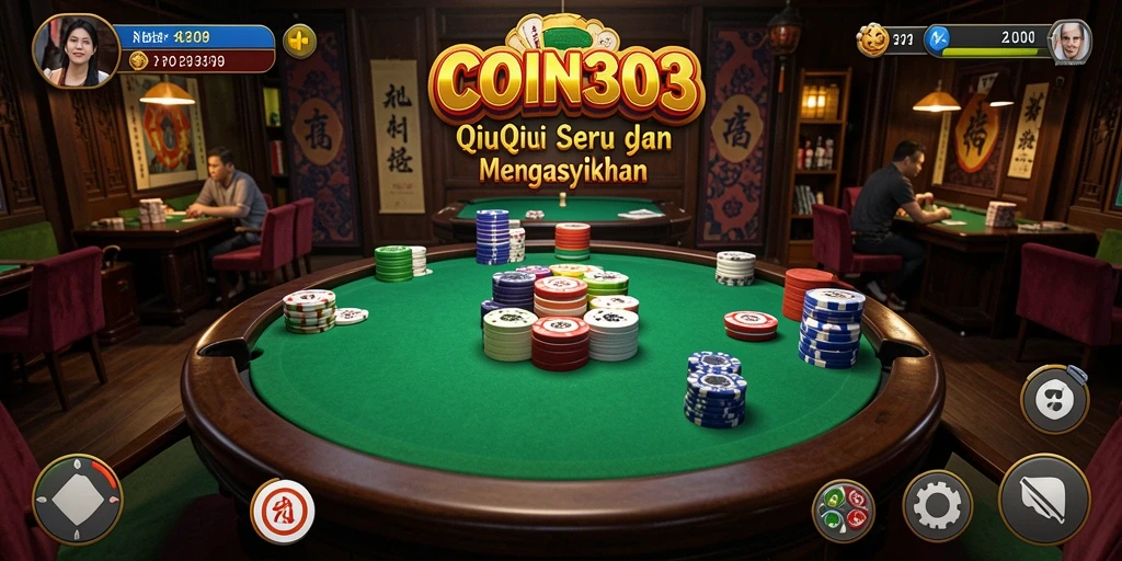 Tampilan gameplay QiuQiu yang seru dan menarik.