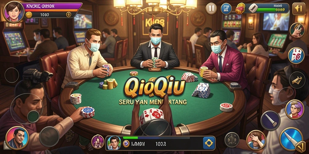 Tampilan gameplay QiuQiu yang menarik dan interaktif.