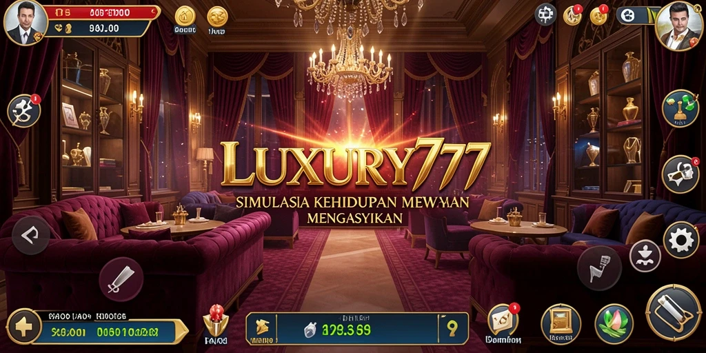 Gameplay LUXURY777 dengan desain kehidupan mewah yang menarik.