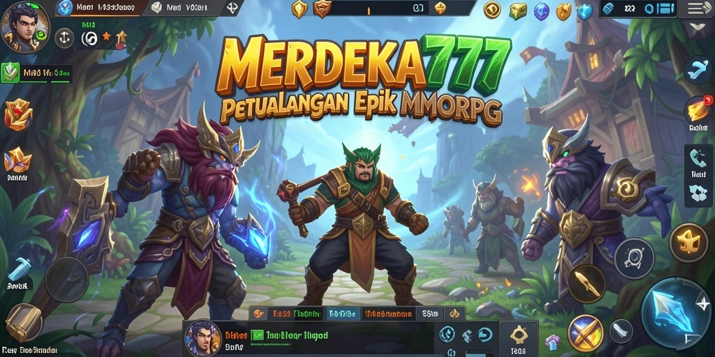 Tampilan gameplay seru dari MERDEKA777 dalam dunia MMORPG.