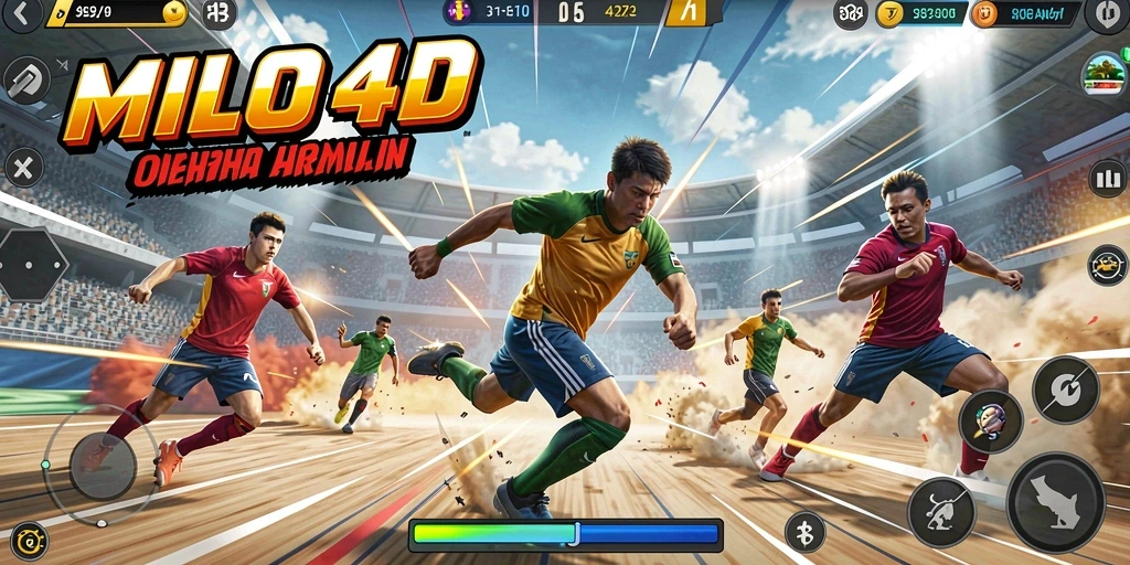 Tampilan gameplay menegangkan dari MILO4D dalam pertandingan olahraga.