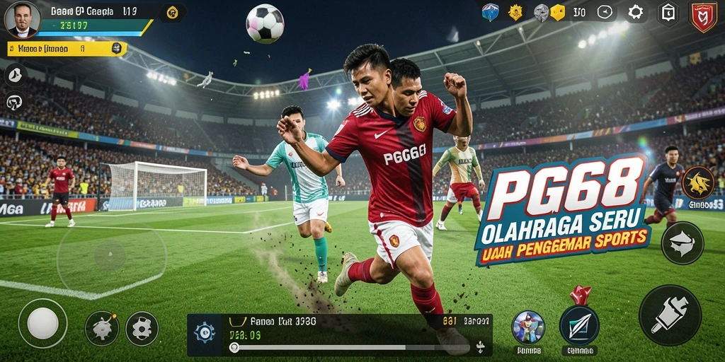 Tampilan gameplay seru dari PGG68 dalam berbagai cabang olahraga.